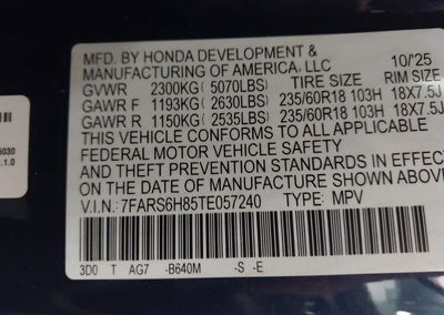 2026 Honda Cr-v Hybrid Awd Sport-l, uszkodzenie: Left & Right Side, Iaai lot 45829881, zdjęcie 9 z 16
