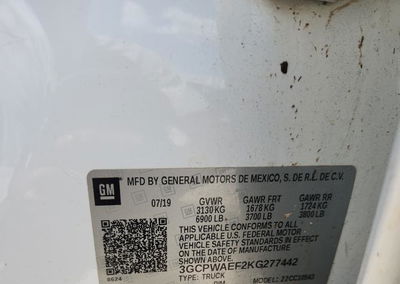 2019 Chevrolet Silverado C1500, daño Frontal, Copart lote 65141316, foto 12 de 12