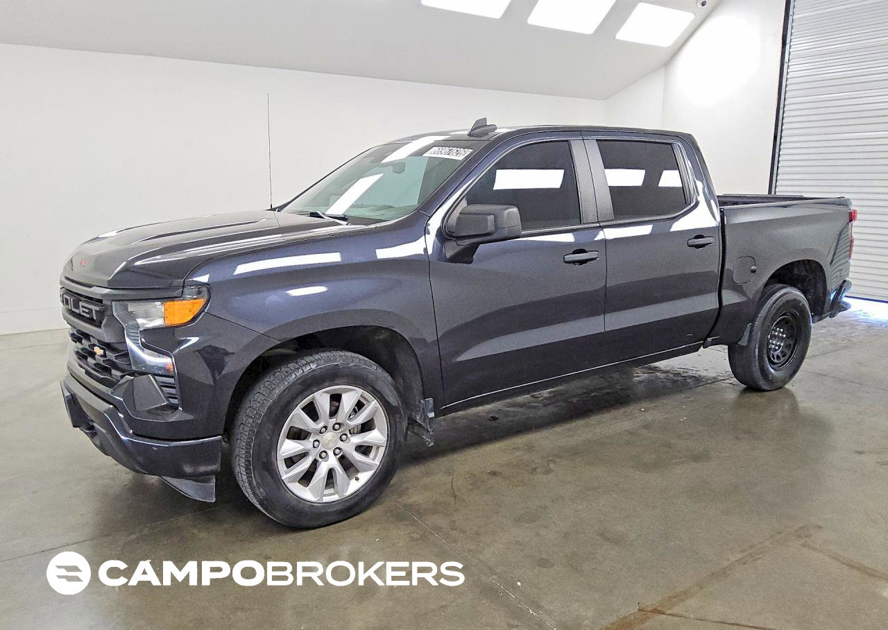 2022 Chevrolet Silverado C1500 Custom, daño Lateral, Copart lote 66967626