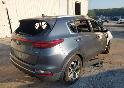 2020 Kia Sportage Ex, пошкодження: Total Burn, Iaai лот 46022145, фото 4 з 10