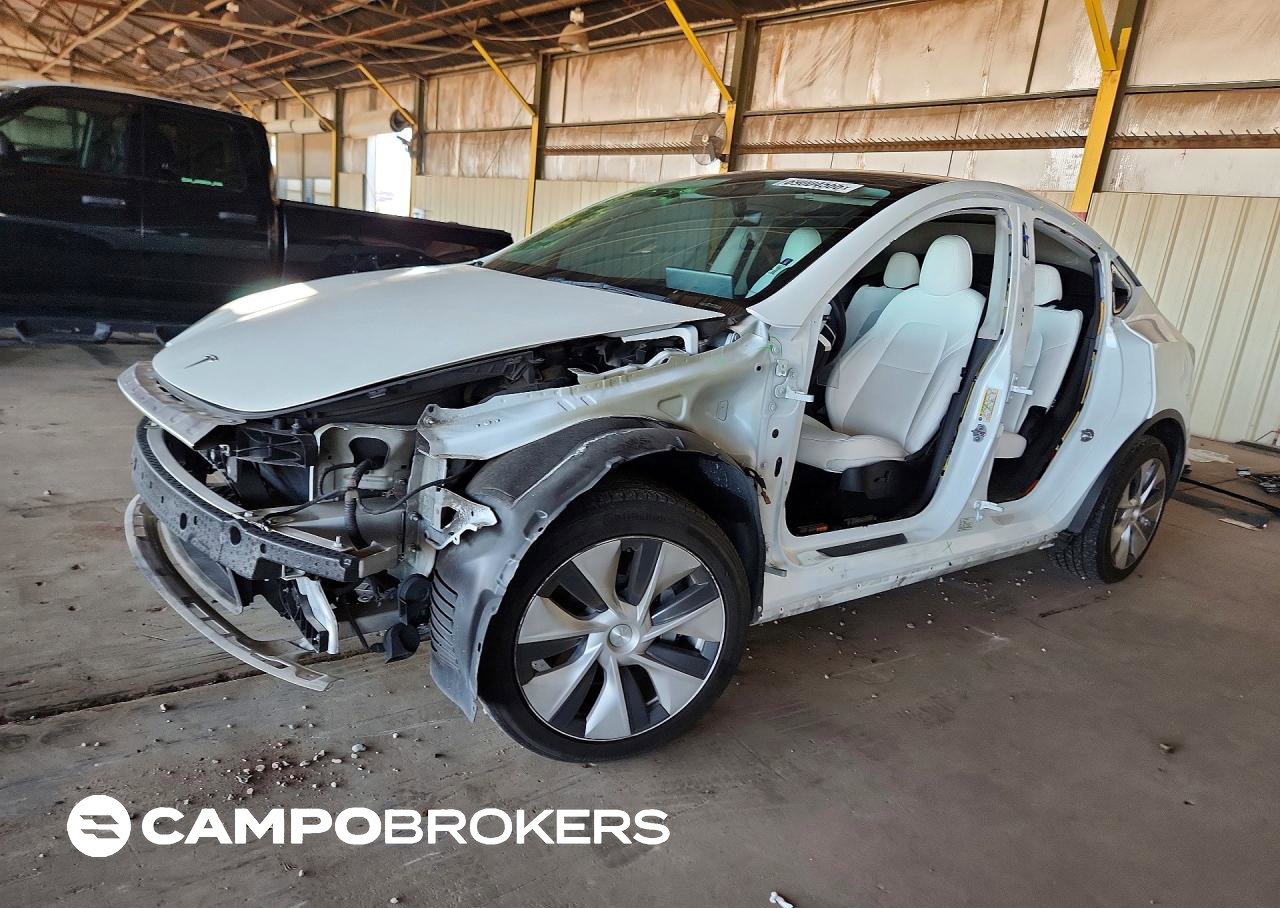 2022 Tesla Model Y, daño Frontal, Copart lote 69004566