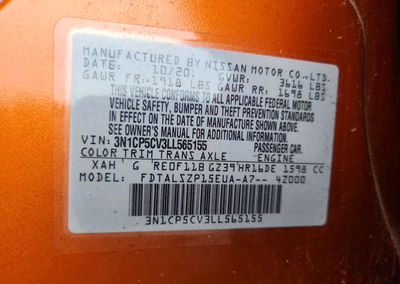 2020 Nissan Kicks Sv, daño Trasero, Copart lote 58139776, foto 13 de 13
