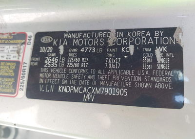 2021 Kia Sportage Lx, пошкодження: Затоплення, Iaai лот 45444919, фото 9 з 16