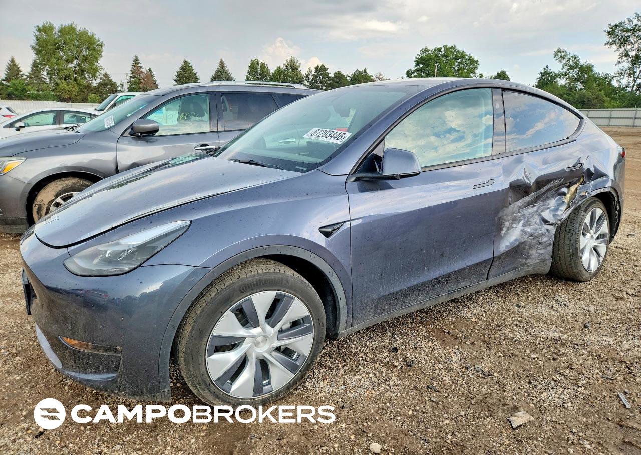 2023 Tesla Model Y, daño Lateral, Copart lote 67203446