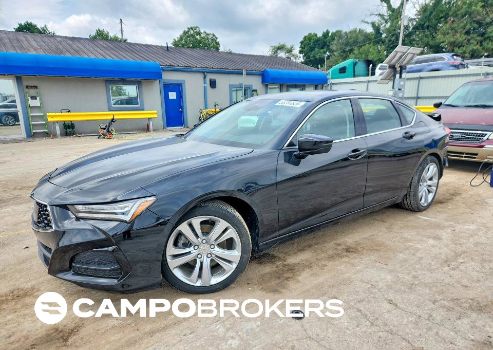 2021 Acura Tlx Technology, daño Lateral, Copart lote 55781856