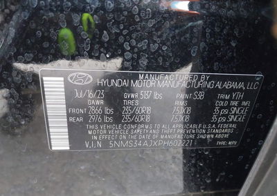 2023 Hyundai Santa Fe Sel, uszkodzenie: Vandalized, Iaai lot 45731006, zdjęcie 9 z 16