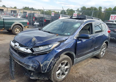 2019 Honda Cr-v Ex-l, пошкодження: Передня частина, Iaai лот 46210142, фото 2 з 17