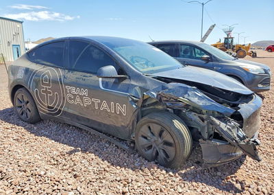2025 Tesla Model Y, Front End damage, Copart lot 65491106, photo 4 of 13