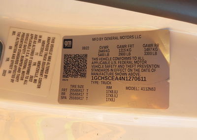 2022 Chevrolet Colorado, daño Normal Wear & Tear, Iaai lote 46009967, foto 9 de 16