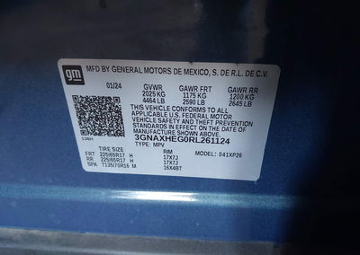 2024 Chevrolet Equinox Fwd Ls, daño Frontal, Iaai lote 46241780, foto 9 de 17