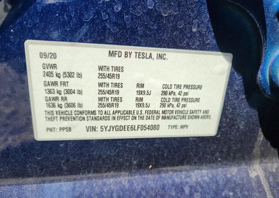 2020 Tesla Model Y, uszkodzenie: Bok, Copart lot 67284806, zdjęcie 13 z 13