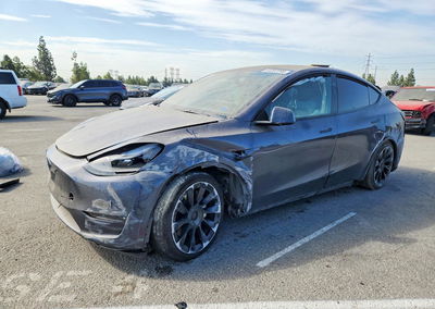 2023 Tesla Model Y, All Over damage, Copart lot 64097296