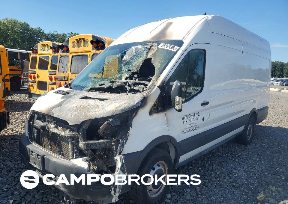 2021 Ford Transit T-350 Delivery Van, uszkodzenie: Pożar, Copart lot 68895366