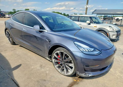 2020 Tesla Model 3, daño Lateral, Copart lote 54017316, foto 4 de 12