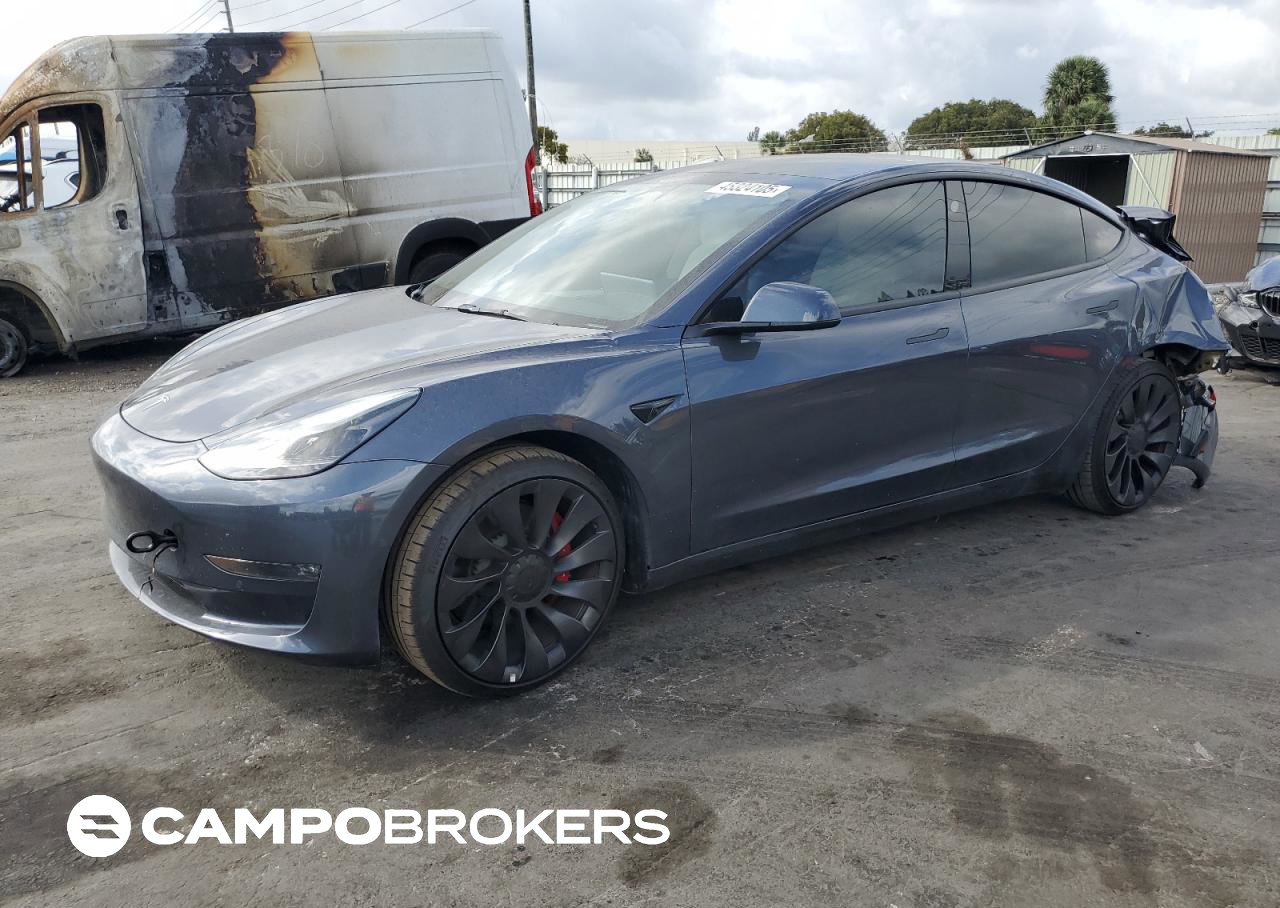 2022 Tesla Model 3, uszkodzenie: Tył, Copart lot 45324105