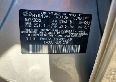 2023 Hyundai Sonata Sel, daño Frontal, Copart lote 72777416, foto 12 de 12