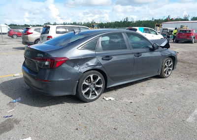 2025 Honda Civic Hybrid Sport/sport Touring, Front End damage, Iaai lot 46136599, photo 4 of 16