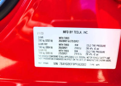 2023 Tesla Model Y, daño Frontal, Copart lote 68824586, foto 12 de 14