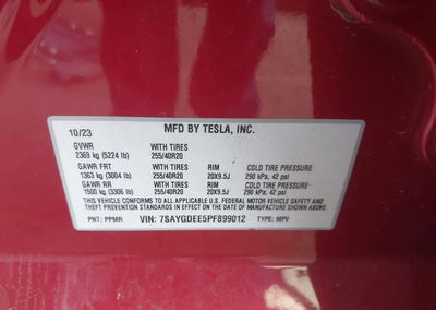 2023 Tesla Model Y Awd/long Range Dual Motor All-wheel Drive, daño Trasero, Iaai lote 46307449, foto 9 de 20