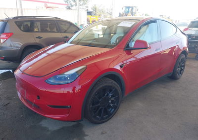 2023 Tesla Model Y Awd/long Range Dual Motor All-wheel Drive, daño Trasero, Iaai lote 46307449, foto 2 de 20