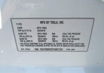 2026 Tesla Modelo Y, uszkodzenie: Front & Rear, Iaai lot 46185003, zdjęcie 9 z 18