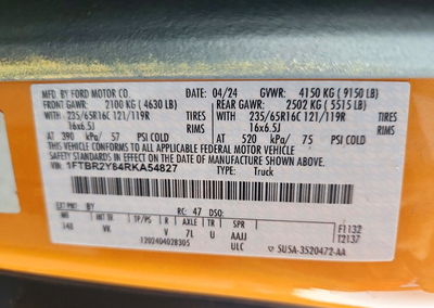 2024 Ford Transit T-250, daño Trasero, Copart lote 71347546, foto 13 de 15