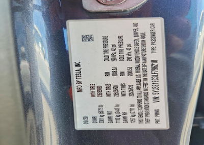2020 Tesla Model 3, daño Lateral, Copart lote 54017316, foto 12 de 12