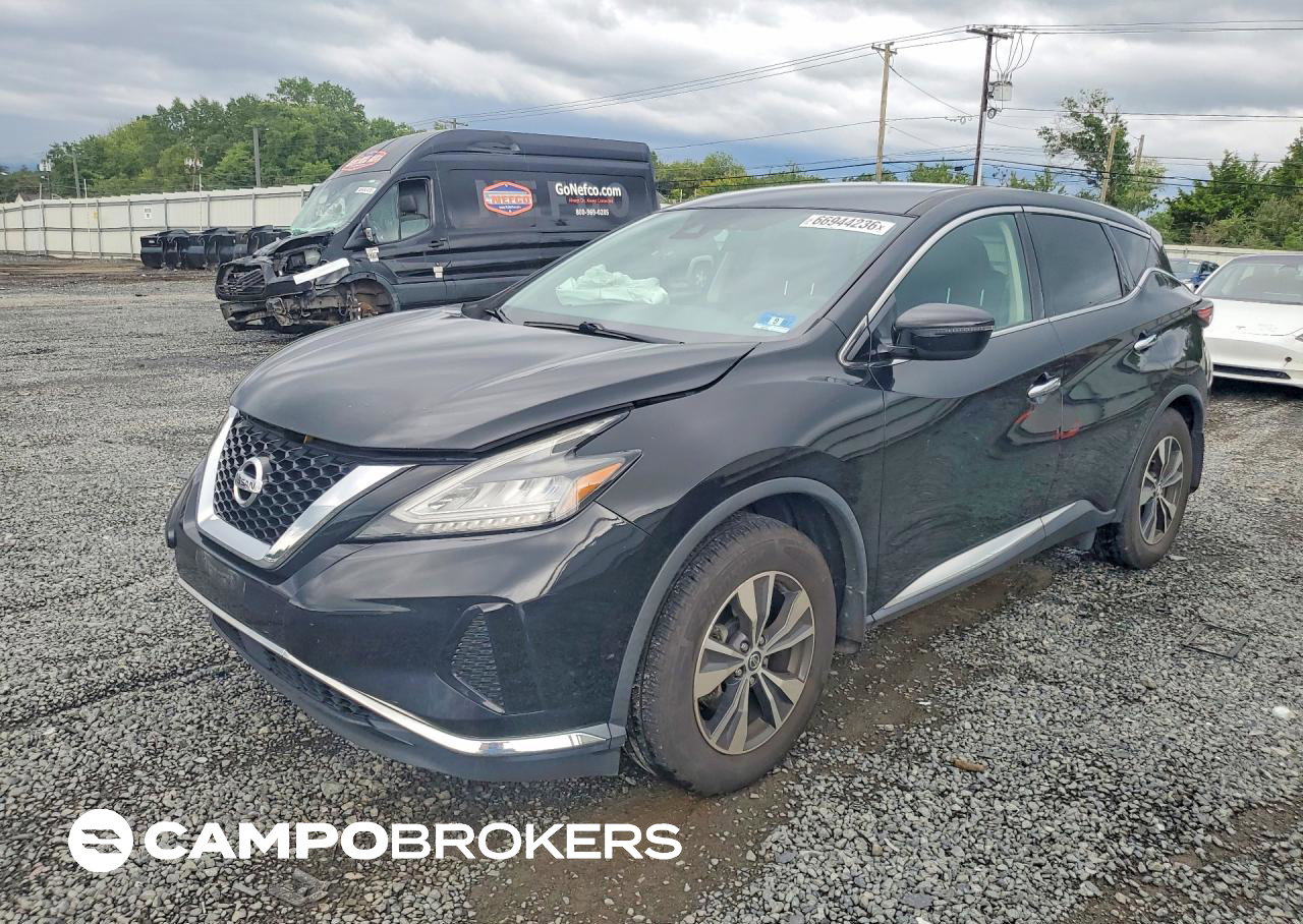 2020 Nissan Murano S, пошкодження: Передня частина, Copart лот 66944236