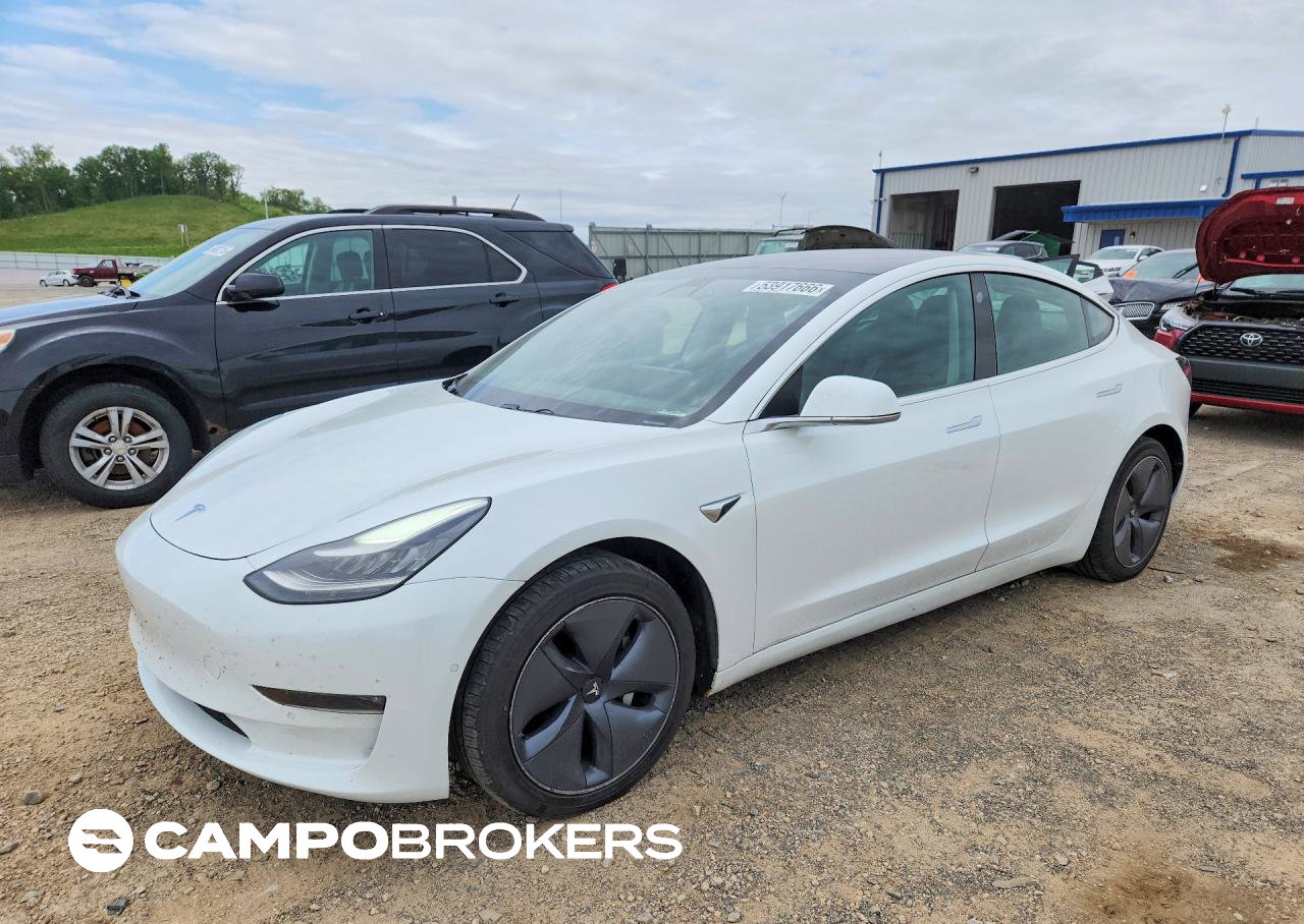 2019 Tesla Model 3, daño Trasero, Copart lote 53917666