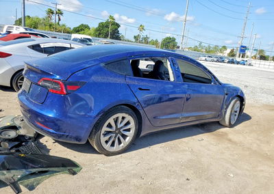 2022 Tesla Model 3, daño Lateral, Copart lote 53959956, foto 3 de 16