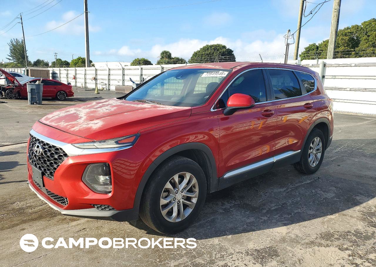 2019 Hyundai Santa Fe Se, Front End damage, Copart lot 72849546