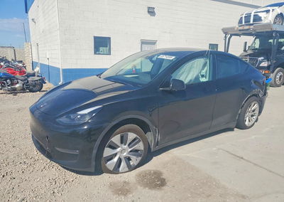 2023 Tesla Model Y, Side damage, Copart lot 65714556