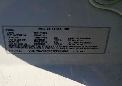2023 Tesla Model Y, Rear End damage, Copart lot 70438186, photo 13 of 15