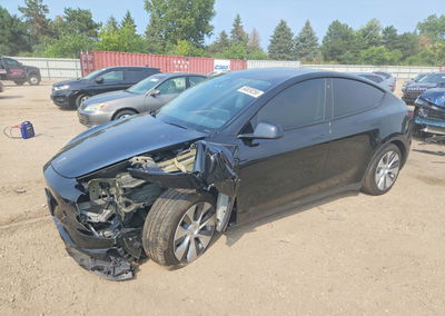 2023 Tesla Model Y, Front End damage, Copart lot 64659256