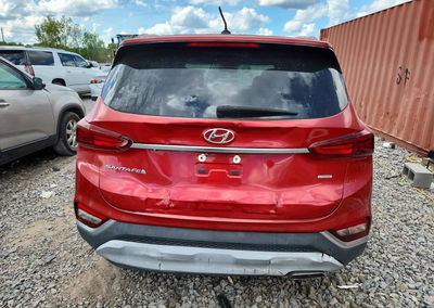 2019 Hyundai Santa Fe Se, daño Frontal, Copart lote 71444506, foto 6 de 12