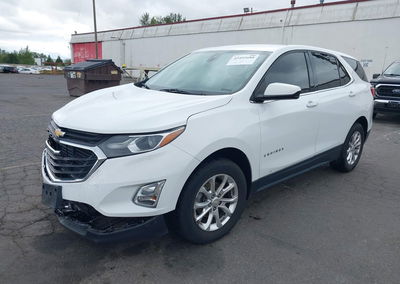 2020 Chevrolet Equinox Awd Lt 1.5l Turbo, пошкодження: Правий перед, Iaai лот 45492680, фото 2 з 17