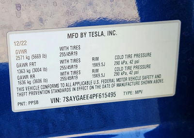 2023 Tesla Model Y, uszkodzenie: Podwozie, Copart lot 70154346, zdjęcie 13 z 15