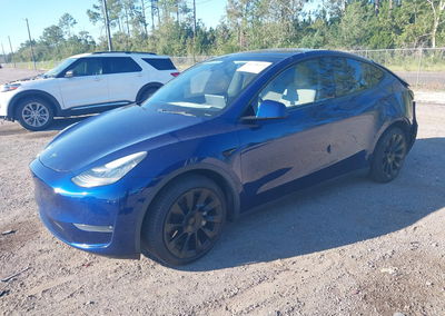 2021 Tesla Model Y Long Range Dual Motor All-wheel Drive, пошкодження: Задня частина, Iaai лот 46258375, фото 2 з 18