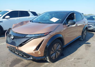 2023 Nissan Ariya Premiere, Front End damage, Iaai lot 46042620, photo 2 of 16