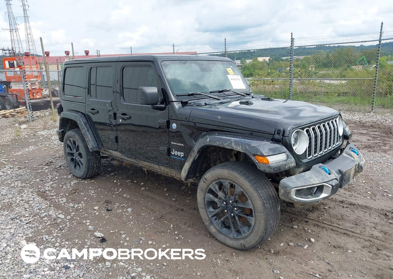 2024 Jeep Wrangler 4xe Sahara 4xe, uszkodzenie: Przód, Iaai lot 46081556