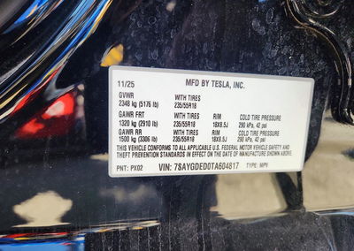 2026 Tesla Model Y, Front End damage, Copart lot 68984486, photo 13 of 15