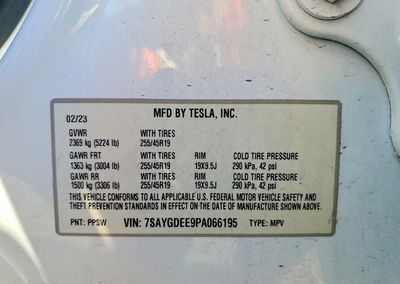 2023 Tesla Model Y, uszkodzenie: Przód, Copart lot 59873286, zdjęcie 12 z 14