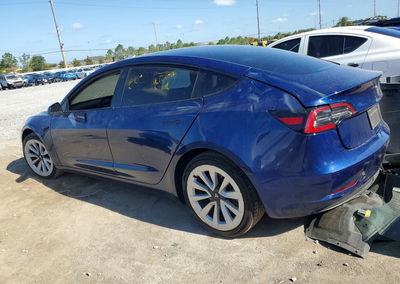 2022 Tesla Model 3, daño Lateral, Copart lote 53959956, foto 2 de 16