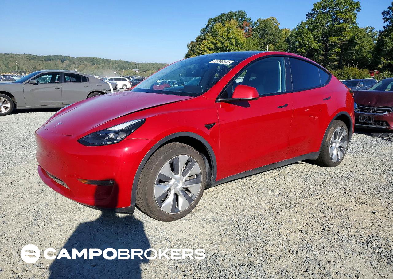2023 Tesla Model Y, daño Lateral, Copart lote 72246796