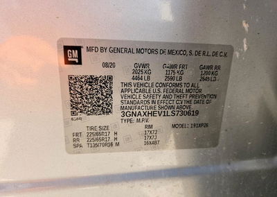 2020 Chevrolet Equinox Ls, uszkodzenie: Przód, Copart lot 63308826, zdjęcie 13 z 13