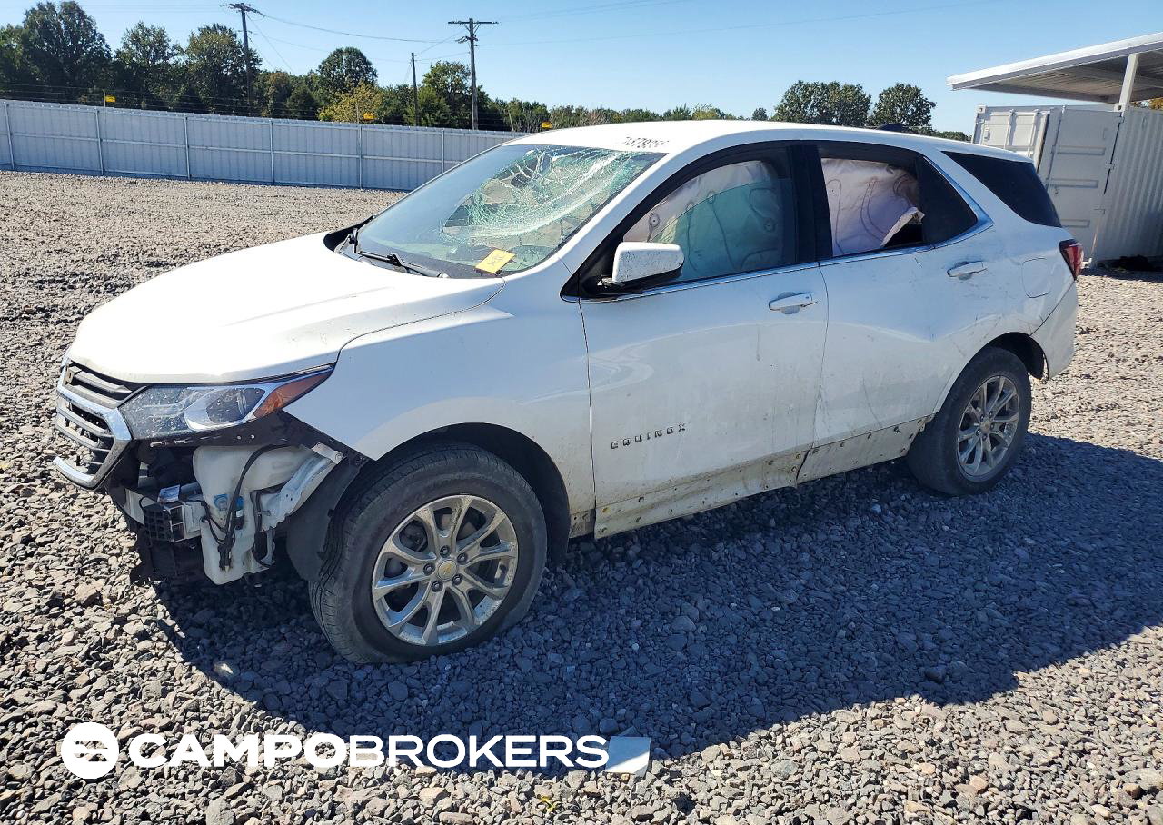 2020 Chevrolet Equinox Lt, daño Generalizado, Copart lote 71379356