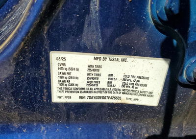 2026 Tesla Model Y, uszkodzenie: Całe nadwozie, Copart lot 67913726, zdjęcie 12 z 13