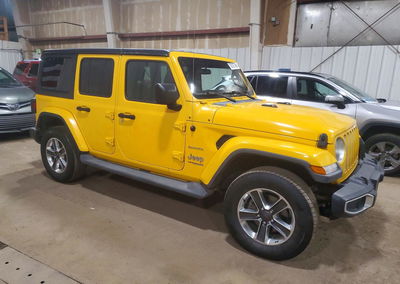 2020 Jeep Wrangler Unlimited Sahara, daño Abolladuras/rayones menores, Copart lote 73737746, foto 4 de 13