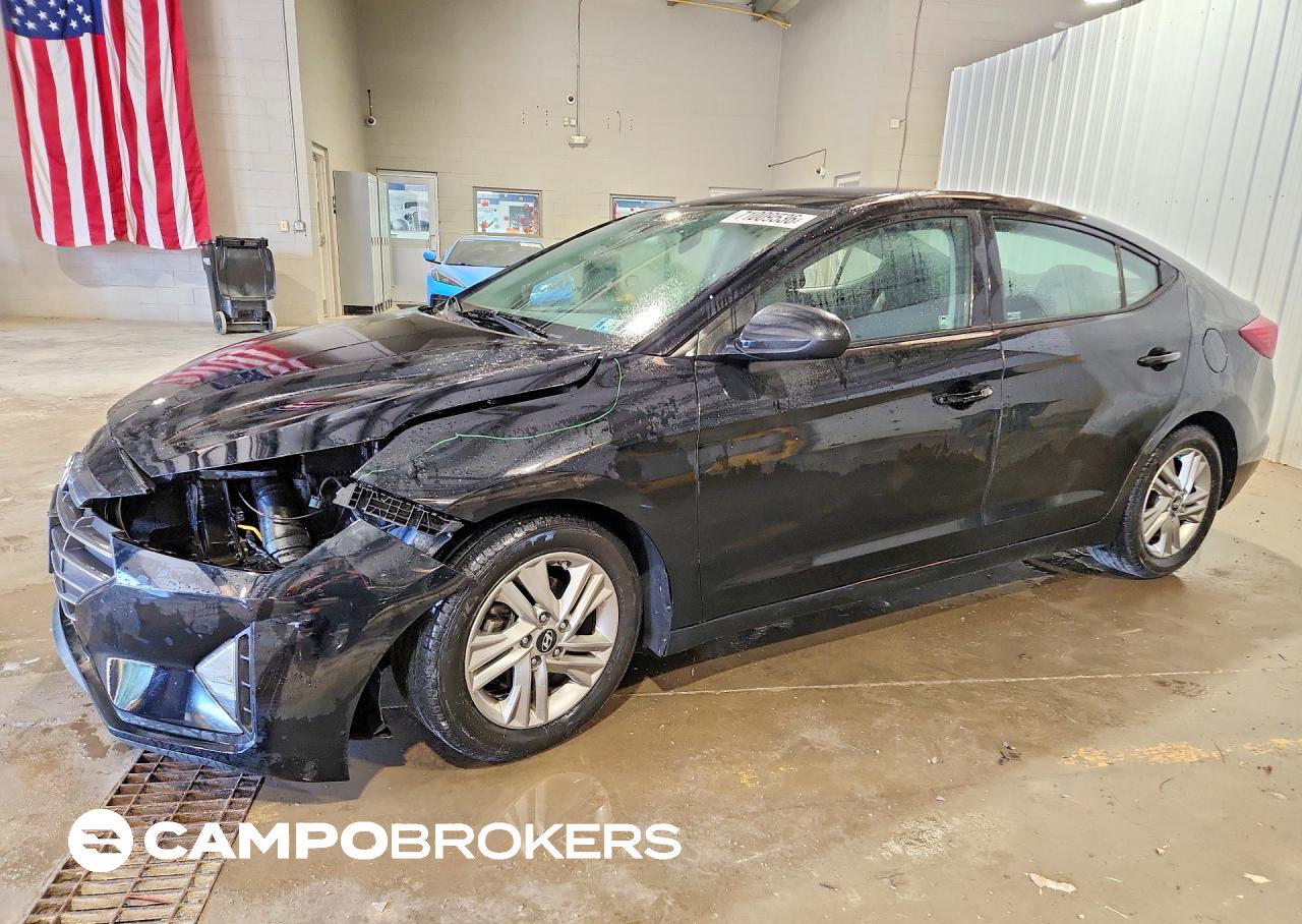 2019 Hyundai Elantra Sel, daño Frontal, Copart lote 71009536