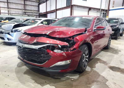 2021 Chevrolet Malibu Rs, daño Frontal, Copart lote 73040496